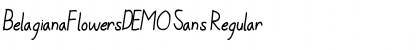 Download BelagianaFlowersDEMO Sans Regular Font Title Preview