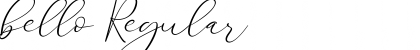 Download bello Regular Font Title Preview