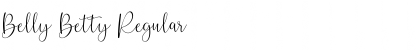 Download Belly Betty Regular Font Title Preview