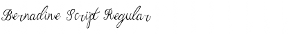 Download Bernadine Script Regular Font Title Preview