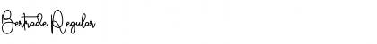 Download Bertrade Regular Font Title Preview