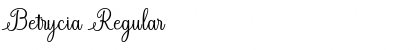 Download Betrycia Regular Font Title Preview