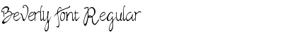 Download Beverly font Regular Font Title Preview