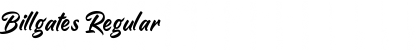 Download Billgates Regular Font Title Preview