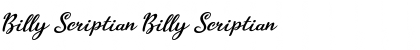 Download Billy Scriptian Billy Scriptian Font Title Preview