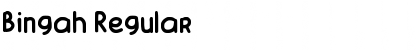 Download Bingah Regular Font Title Preview
