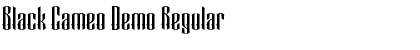 Download Black Cameo Demo Regular Font Title Preview