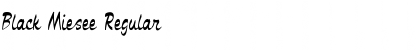 Download Black Miesee Regular Font Title Preview