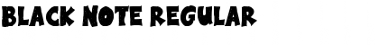 Download Black Note Regular Font Title Preview