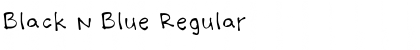 Download Black n Blue Regular Font Title Preview
