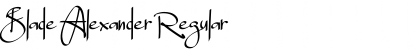 Download Blade Alexander Regular Font Title Preview