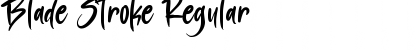 Download Blade Stroke Regular Font Title Preview