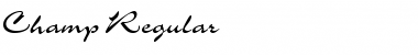 Download Champ Regular Font Title Preview