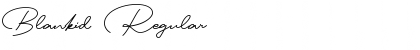 Download Blankid Regular Font Title Preview