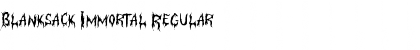 Download Blanksack Immortal Regular Font Title Preview