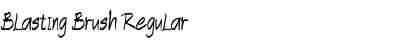 Download Blasting Brush Regular Font Title Preview