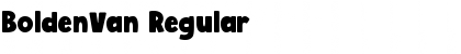 Download BoldenVan Regular Font Title Preview