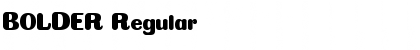 Download BOLDER Regular Font Title Preview