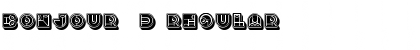 Download Bonjour 3D Regular Font Title Preview