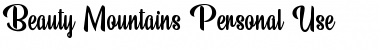 Download Beauty Mountains Personal Use Regular Font Title Preview