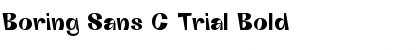 Download Boring Sans C Trial Bold Font Title Preview