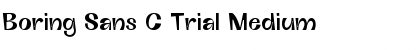 Download Boring Sans C Trial Medium Font Title Preview