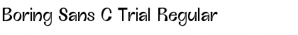 Download Boring Sans C Trial Regular Font Title Preview