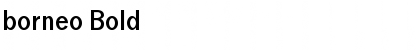 Download borneo Bold Font Title Preview