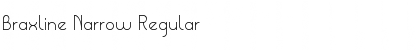 Download Braxline Narrow Regular Font Title Preview