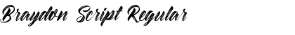 Download Braydon Script Regular Font Title Preview