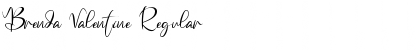 Download Brenda Valentine Regular Font Title Preview
