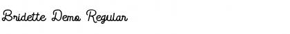 Download Bridette Demo Regular Font Title Preview