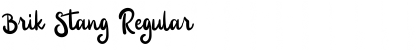 Download Brik Stang Regular Font Title Preview