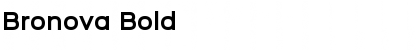 Download Bronova Bold Font Title Preview