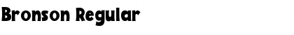 Download Bronson Regular Font Title Preview