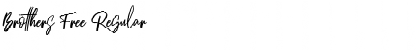 Download Brotthers Free Regular Font Title Preview