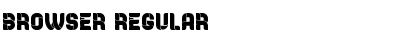 Download Browser Regular Font Title Preview
