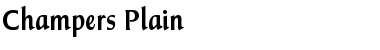 Download Champers Regular Font Title Preview