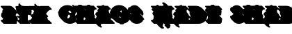 Download BTX-Chaos-Made-Shadow Regular Font Title Preview