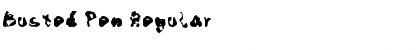 Download Busted Pen Regular Font Title Preview