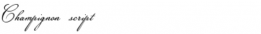 Download Champignon script Regular Font Title Preview