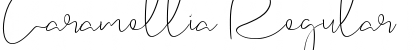 Download Caramellia Regular Font Title Preview