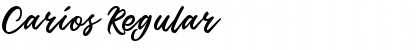 Download Carios Regular Font Title Preview