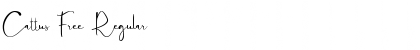 Download Cattus Free Regular Font Title Preview