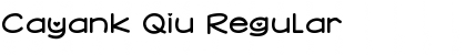 Download Cayank Qiu Regular Font Title Preview