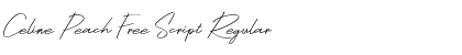 Download Celine Peach Free Script Regular Font Title Preview