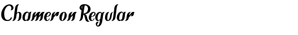 Download Chameron Regular Font Title Preview