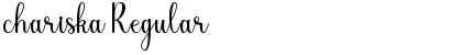 Download chariska Regular Font Title Preview