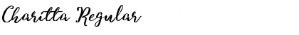 Download Charitta Regular Font Title Preview