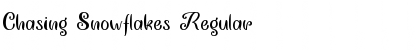 Download Chasing Snowflakes Regular Font Title Preview